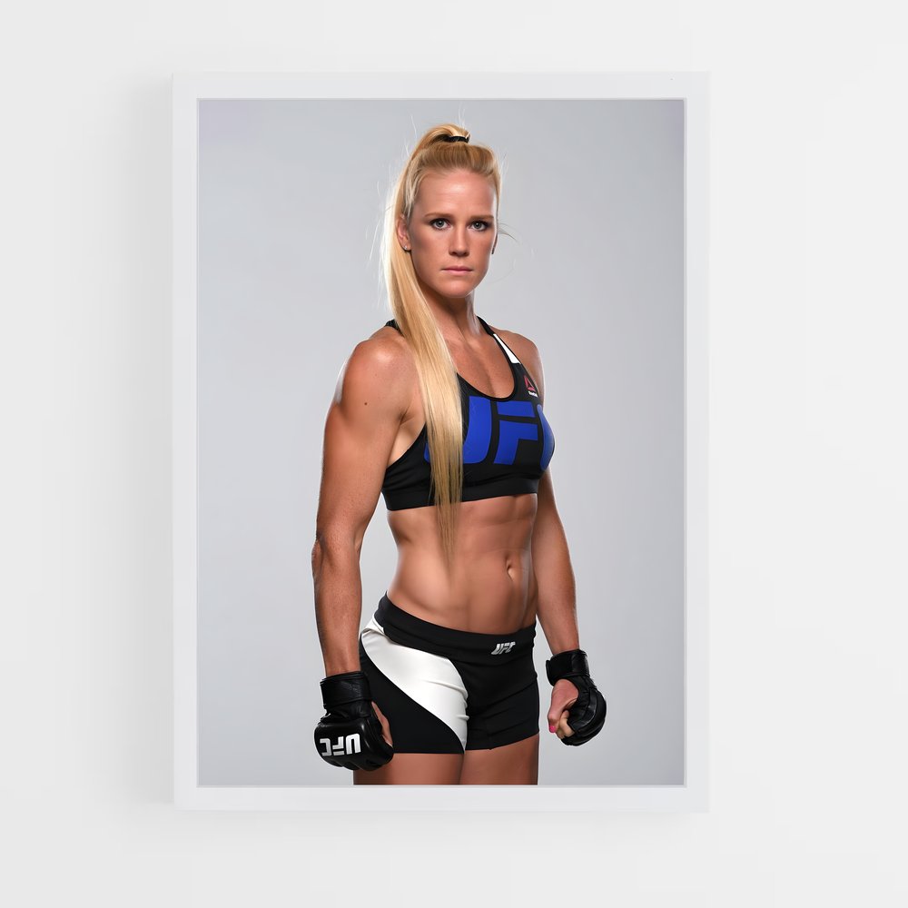 Poster Holly holm combattif – affiche MMA (vue 3)